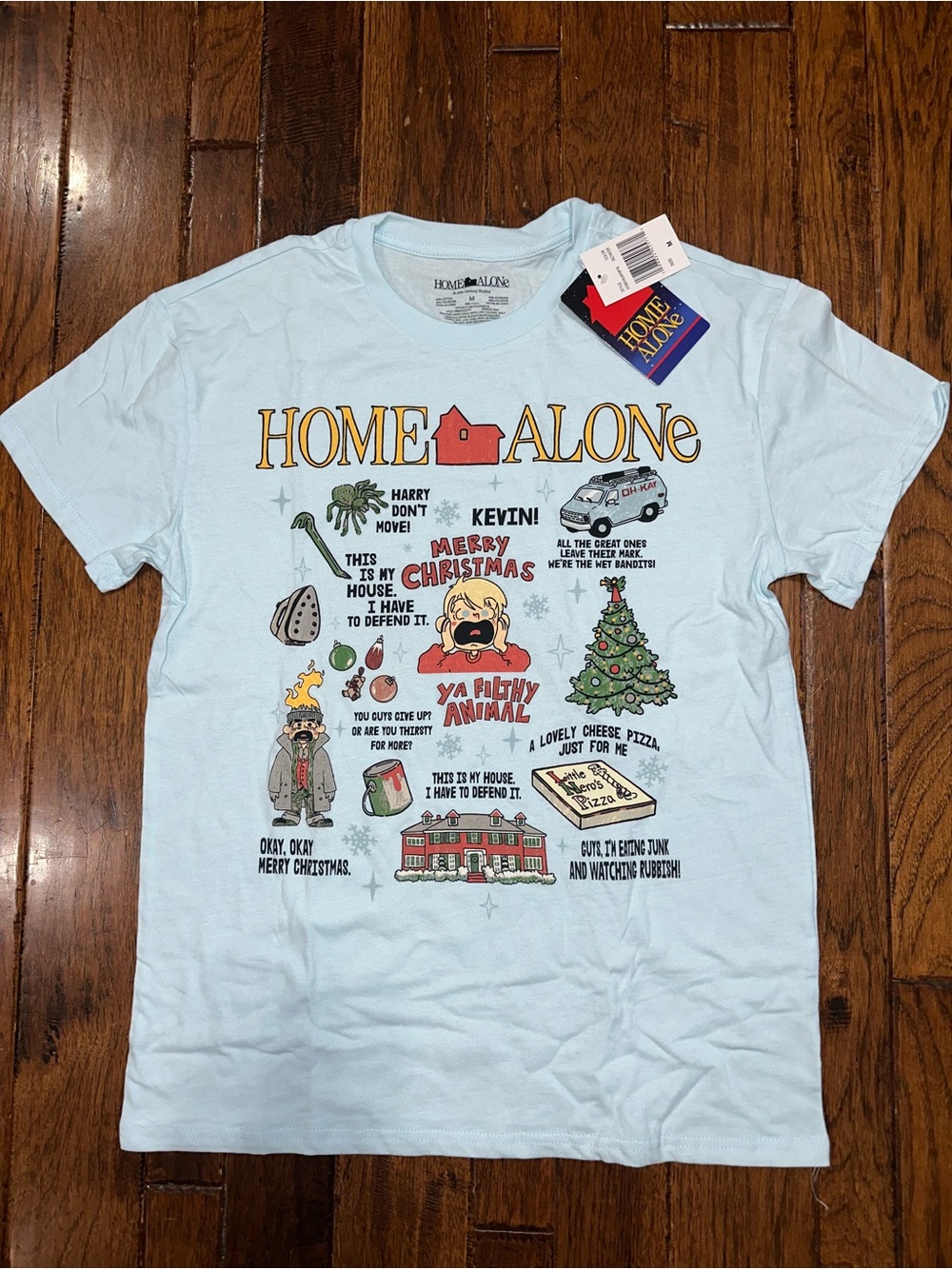 🎄 NWT Home Alone Christmas T Shirt Size Medium